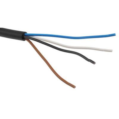 Brad from Molex Right Angle Female 4 way M12 to Unterminated Sensor Actuator Cable, 10m