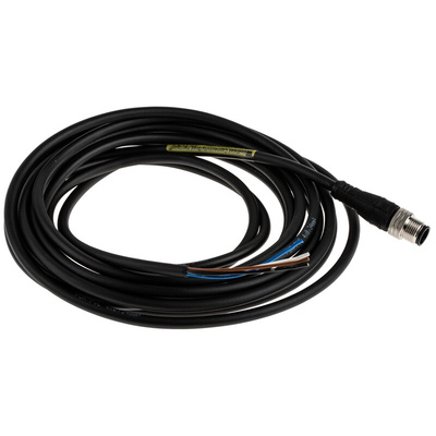 Brad from Molex Straight Male 4 way M12 to Unterminated Sensor Actuator Cable, 5m
