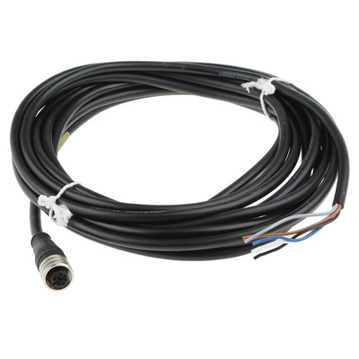 Brad from Molex Straight Female 5 way M12 to Unterminated Sensor Actuator Cable, 5m