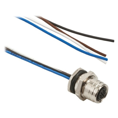 Brad from Molex Straight Female 4 way M12 to Unterminated Sensor Actuator Cable, 300mm