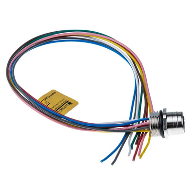Brad from Molex Straight Female 8 way M12 to Unterminated Sensor Actuator Cable, 300mm