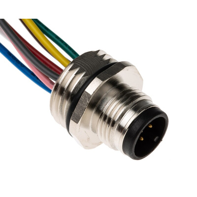 Brad from Molex Straight Male 8 way M12 to Unterminated Sensor Actuator Cable, 300mm