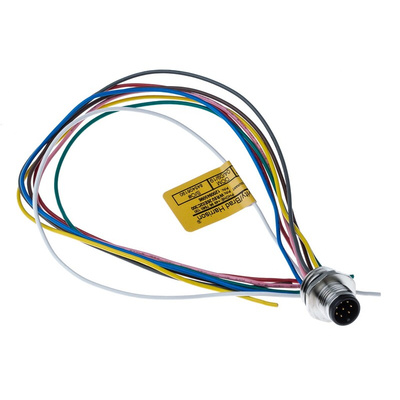 Brad from Molex Straight Male 8 way M12 to Unterminated Sensor Actuator Cable, 300mm