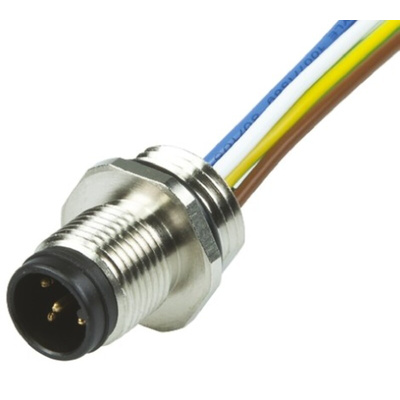 Brad from Molex Straight Male 12 way M12 to Unterminated Sensor Actuator Cable, 300mm