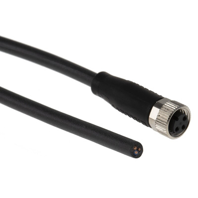 BALLUFF Straight Female 3 way M8 to Unterminated Sensor Actuator Cable, 5m