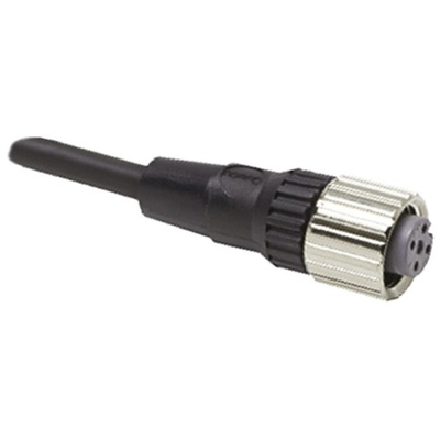 Omron Straight Female 3 way M8 to Unterminated Sensor Actuator Cable, 2m