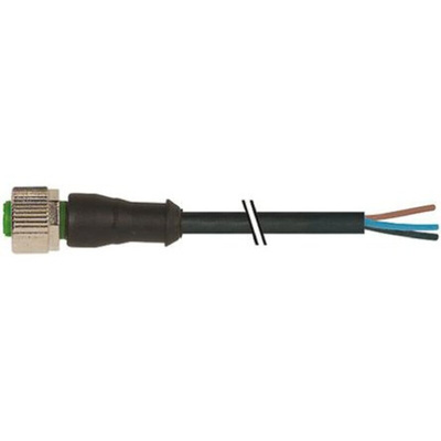 Murrelektronik Limited Straight Female 4 way M12 to Unterminated Sensor Actuator Cable, 10m