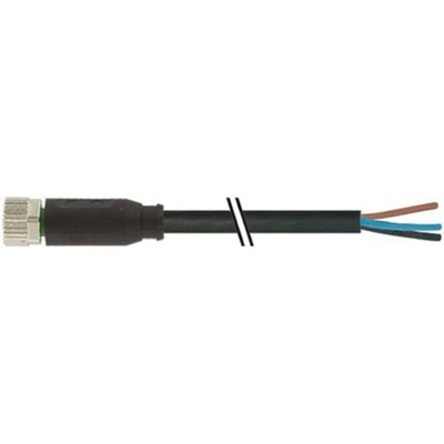 Murrelektronik Limited Straight Female 3 way M8 to Unterminated Sensor Actuator Cable, 3m
