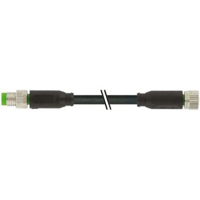 Murrelektronik Limited Straight Female 3 way M8 to Straight Male 3 way M8 Sensor Actuator Cable, 600mm