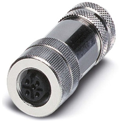 Phoenix Contact Circular Connector, 4 Contacts, Cable Mount, M12 Connector, Plug, Female, IP67, SACC Series