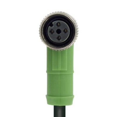 Phoenix Contact Right Angle Female 4 way M12 to Unterminated Sensor Actuator Cable, 10m