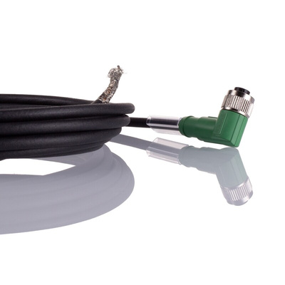 Phoenix Contact Right Angle Female 5 way M12 to Unterminated Sensor Actuator Cable, 5m