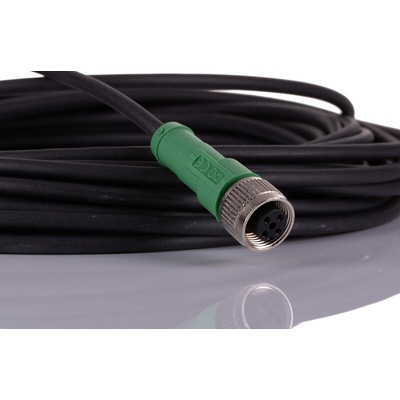 Phoenix Contact Straight Female 4 way M12 to Unterminated Sensor Actuator Cable, 10m