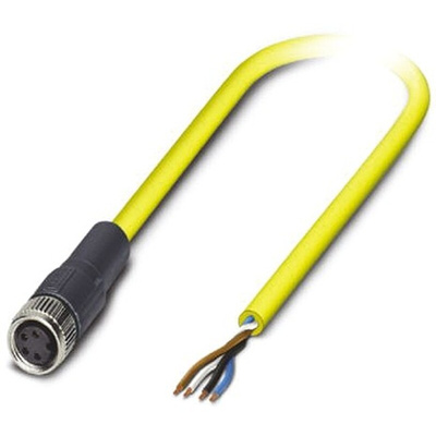 Phoenix Contact Female 4 way M8 to Unterminated Sensor Actuator Cable, 2m