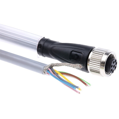 Pepperl + Fuchs Straight Female 8 way M12 to Unterminated Sensor Actuator Cable, 2m