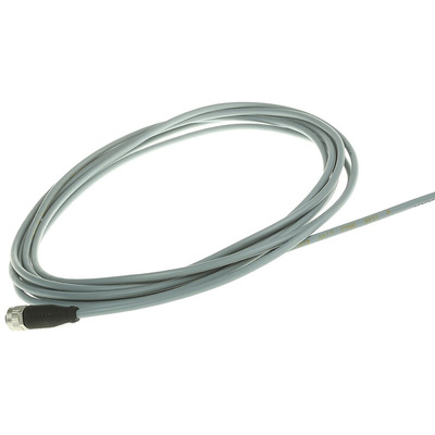 BALLUFF Straight Female 4 way M12 to Unterminated Sensor Actuator Cable, 5m