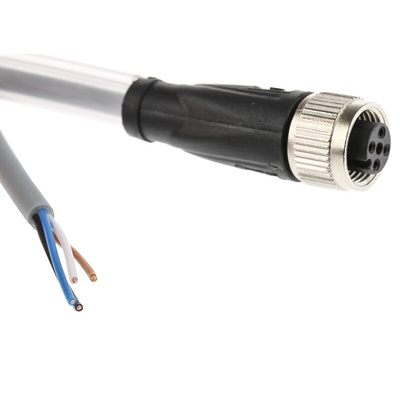 Pepperl + Fuchs Straight Female 4 way M12 to Unterminated Sensor Actuator Cable, 2m