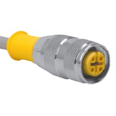 Turck Female 4 way M12 to Sensor Actuator Cable, 15m