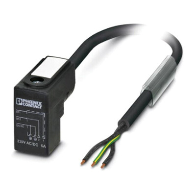 Phoenix Contact Male 3 way DIN 43650 Form C to Sensor Actuator Cable, 5m
