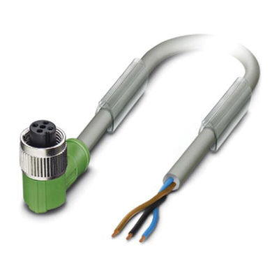 Phoenix Contact Female 3 way M12 to Sensor Actuator Cable, 3m
