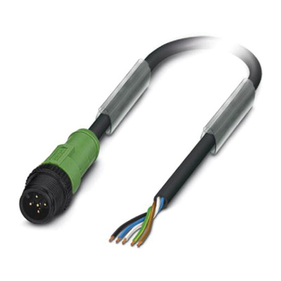 Phoenix Contact Male 5 way M12 to Sensor Actuator Cable, 3m