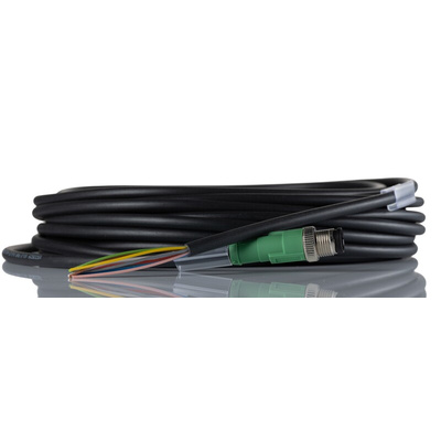 Phoenix Contact Straight Male 8 way M12 to Unterminated Sensor Actuator Cable, 10m