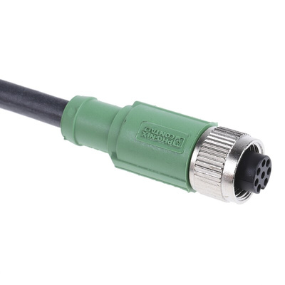 Phoenix Contact Straight Female 8 way M12 to Sensor Actuator Cable, 10m