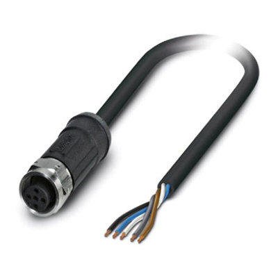 Phoenix Contact Female 5 way M12 to Sensor Actuator Cable, 10m