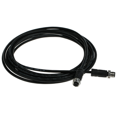 Phoenix Contact Male 4 way M12 to Female 4 way M12 Sensor Actuator Cable, 5m