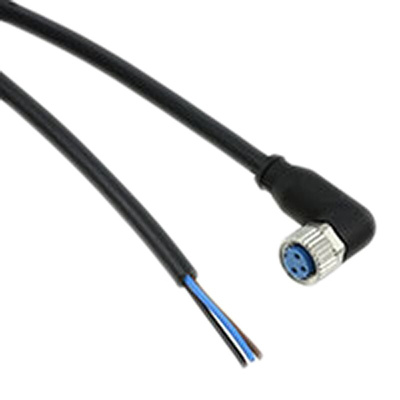 TE Connectivity Right Angle Female 3 way M8 to Unterminated Sensor Actuator Cable, 1.5m