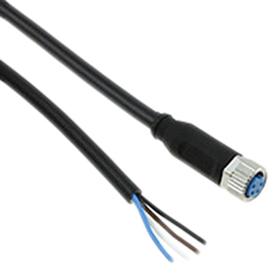 TE Connectivity Female 4 way M8 to Unterminated Sensor Actuator Cable, 1.5m
