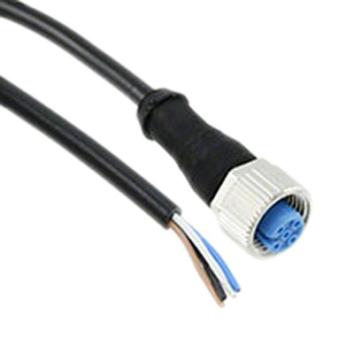 TE Connectivity Straight Female 4 way M12 to Unterminated Sensor Actuator Cable, 1.5m