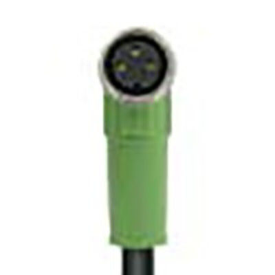 Phoenix Contact Right Angle Female 3 way M8 to Straight Male 3 way M8 Sensor Actuator Cable, 1.5m
