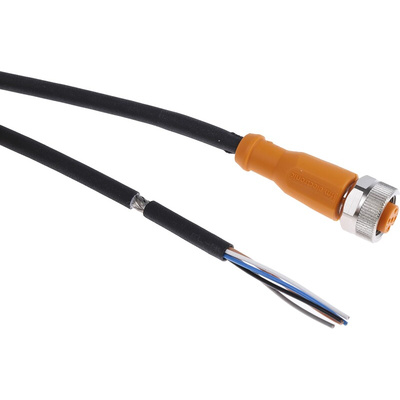 ifm electronic Female M12 to Unterminated Sensor Actuator Cable, 2m
