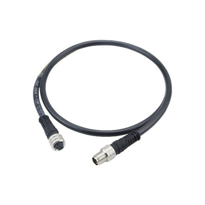 Brad from Molex Straight Female 4 way M8 to Straight Male 4 way M8 Sensor Actuator Cable, 2m