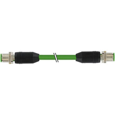 Murrelektronik Limited Straight Male 8 way M12 to Straight Male 8 way M12 Sensor Actuator Cable, 10m