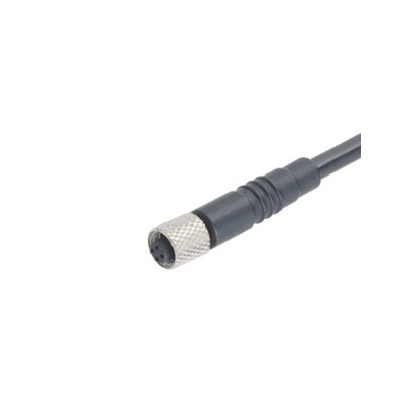 Binder Straight Female 3 way M5 to Unterminated Sensor Actuator Cable, 2m