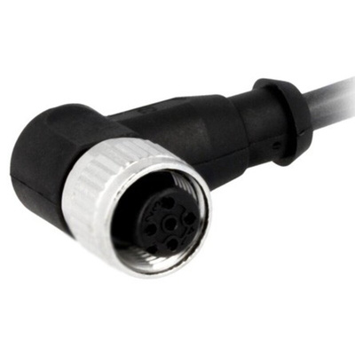Harting Right Angle Female 4 way M12 to Unterminated Sensor Actuator Cable, 7.5m