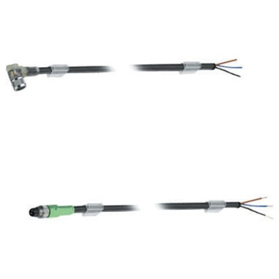 Phoenix Contact Straight Female 4 way M8 to Unterminated Sensor Actuator Cable, 3m