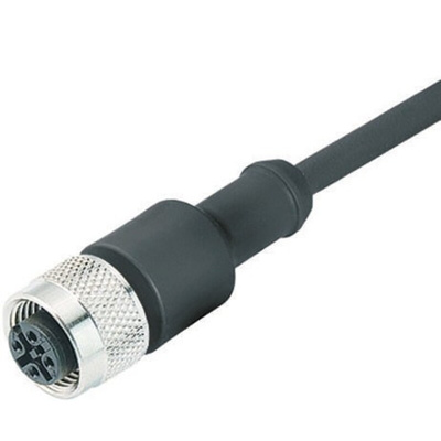 Binder Straight Female 12 way M12 to Unterminated Sensor Actuator Cable, 5m