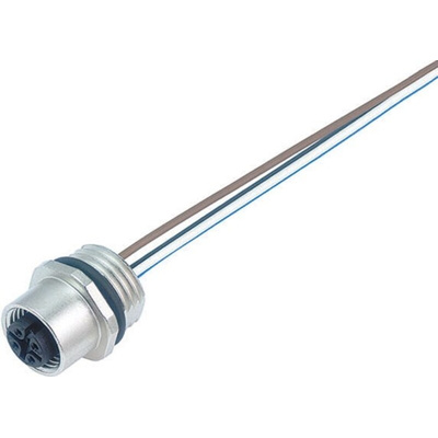 Binder Female 12 way M12 to Unterminated Sensor Actuator Cable, 200mm