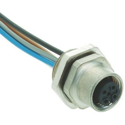 HARTING Female 5 way M12 to Unterminated Sensor Actuator Cable, 500mm