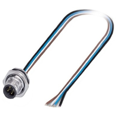 Phoenix Contact Male 4 way M12 to Unterminated Sensor Actuator Cable, 500mm
