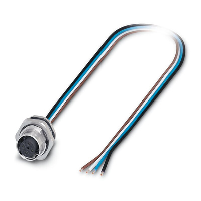 Phoenix Contact Female 4 way M12 to Sensor Actuator Cable, 500mm