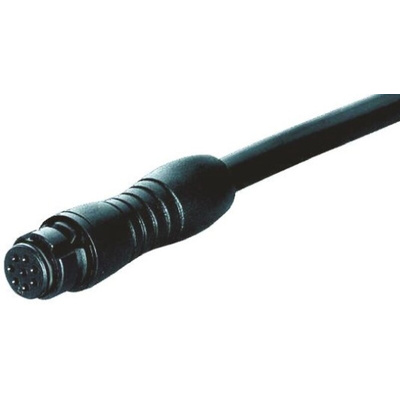 binder Straight Female 3 way Snap-in 11.5mm Circular to Unterminated Sensor Actuator Cable, 2m