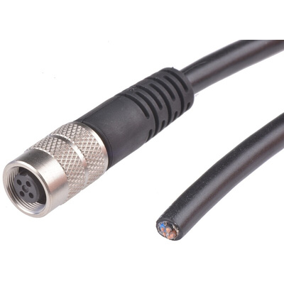 Binder Female 4 way M9 to Unterminated Sensor Actuator Cable, 2m
