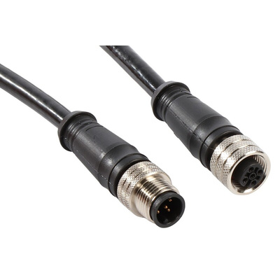 Brad from Molex Straight 5 way M12 to Straight M12 Sensor Actuator Cable, 5m