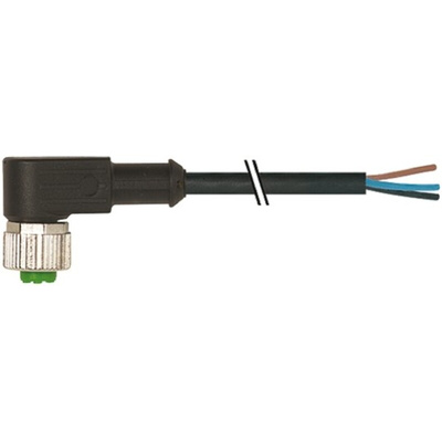 Murrelektronik Limited Right Angle Female 3 way M8 to Unterminated Sensor Actuator Cable, 10m