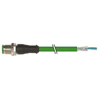 Murrelektronik Limited Straight Male 5 way M12 to Unterminated Sensor Actuator Cable, 10m