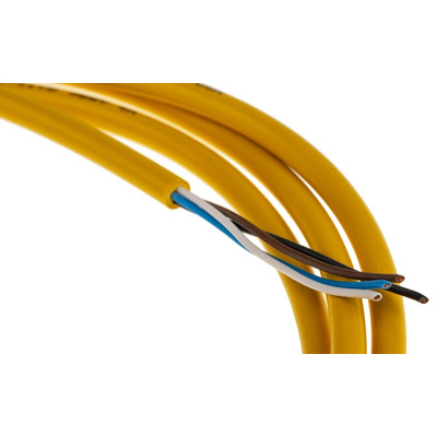 Eaton Straight Female 4 way M12 to Straight Male M12 Sensor Actuator Cable, 5m